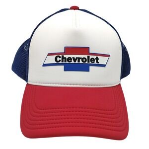 Cruisin Sports Chevrolet Trucker Hat Mens OSFM Red White Blue Snapback